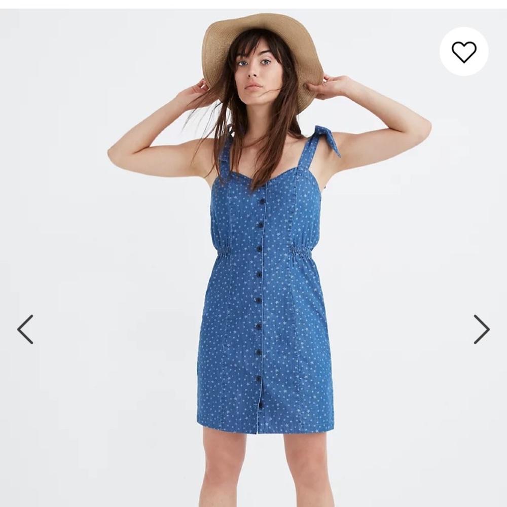Madewell Denim Button up STAR dress